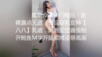 ⚫️⚫️最新众筹热门精品！全裸露点无遮，极品巨乳女神【八八】乳虐，阴唇固定器强制开鲍鱼M字开腿紧缚凌辱高潮